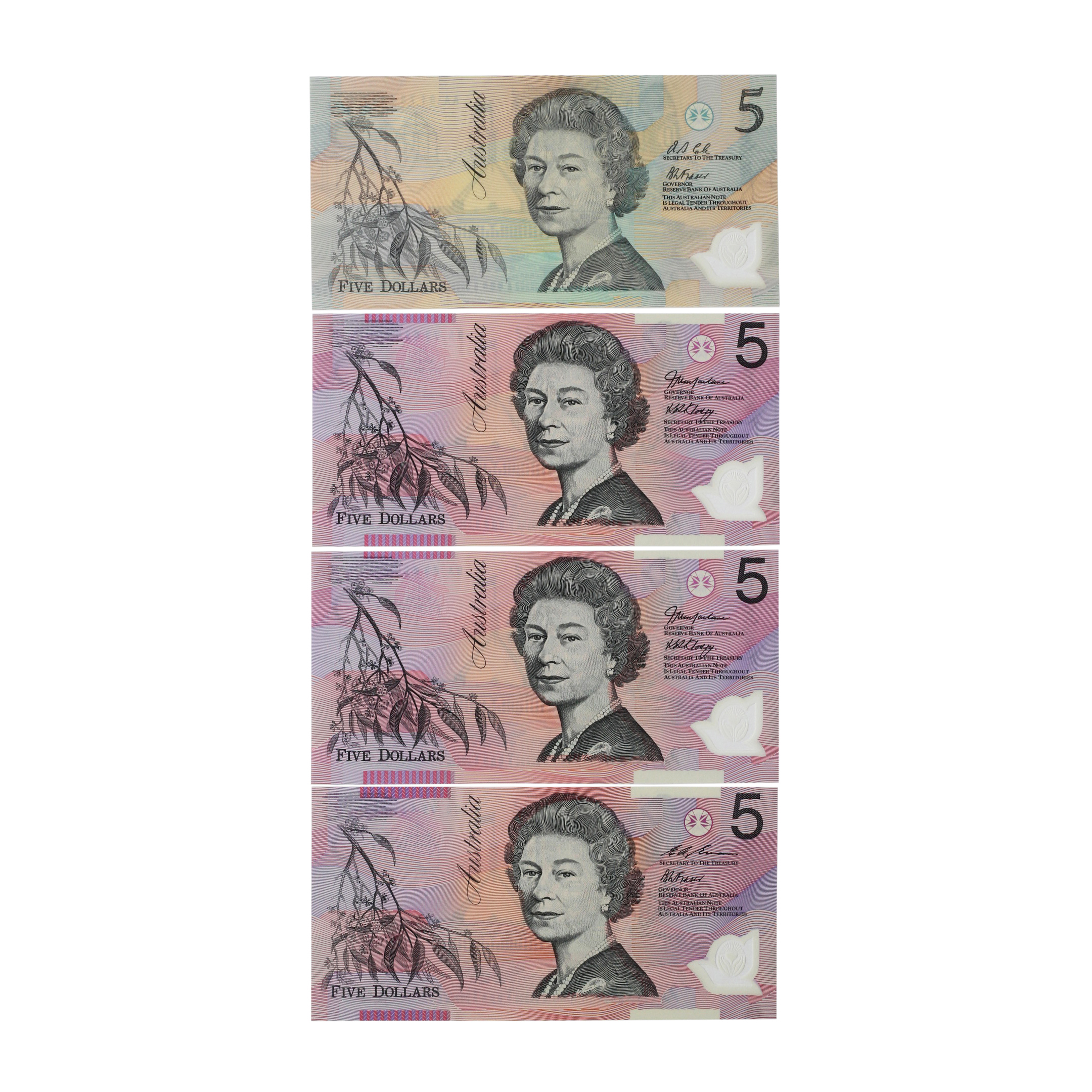 2001. · Accumulation, Five Dollars, UNC