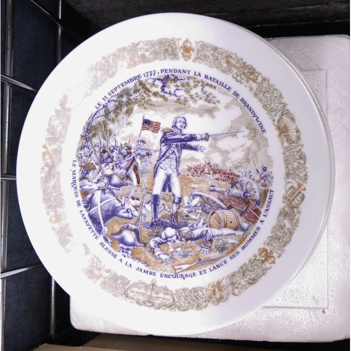 15pc Limoge Historical Collector Plates