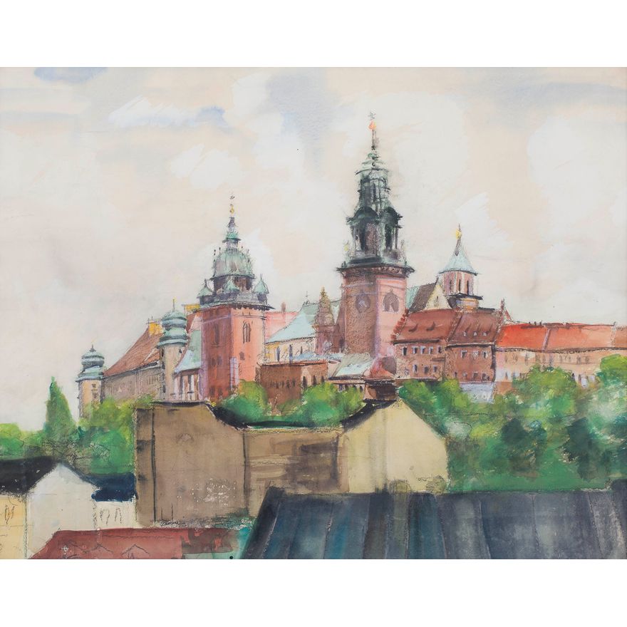Artysta nieokreślony | Widok na Wawel