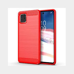 CellTime Galaxy Note 10 Lite Shockproof Carbon Fiber Design Cover - Red - Bar 9900950641449-51748/8200 SN B2 (S7)