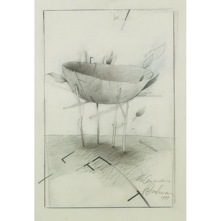 Fred Birchman (b.1952 Washington) Graphite Drawing, 1999.