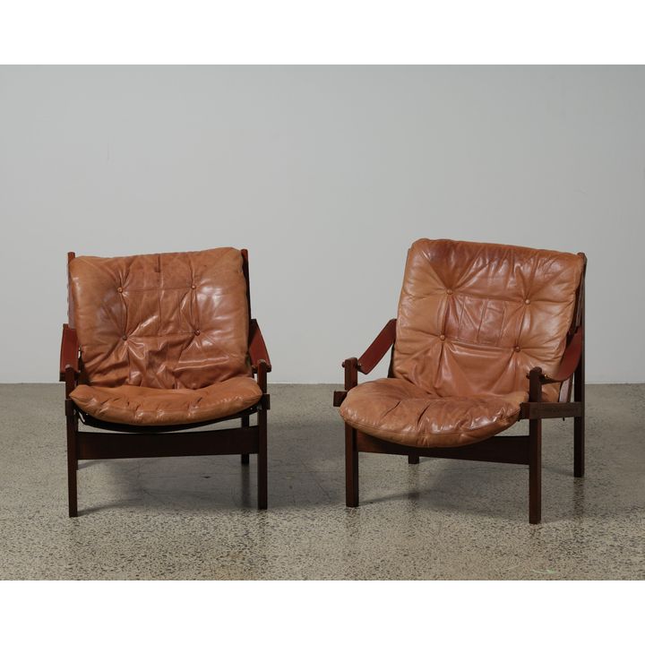 Torbjørn Afdal for Bruksbo - Pair of ‘Hunter’ armchairs, 1960s