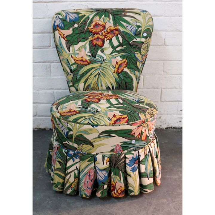 UPHOLSTERED BEDROOM CHAIR,