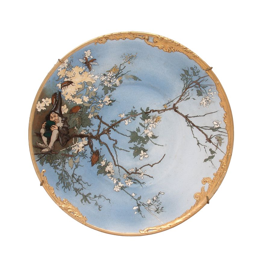 Talerz dekoracyjny, Villeroy & Boch, Mettlach, 1893