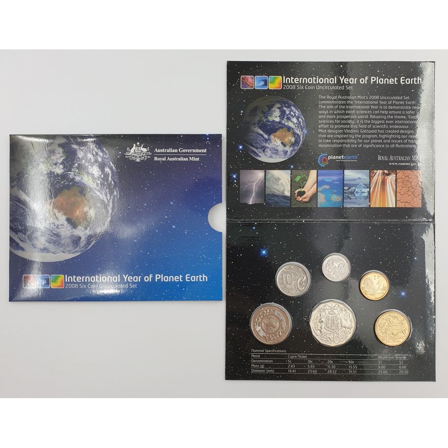 Planet Earth Unc. Coin Set - 2008