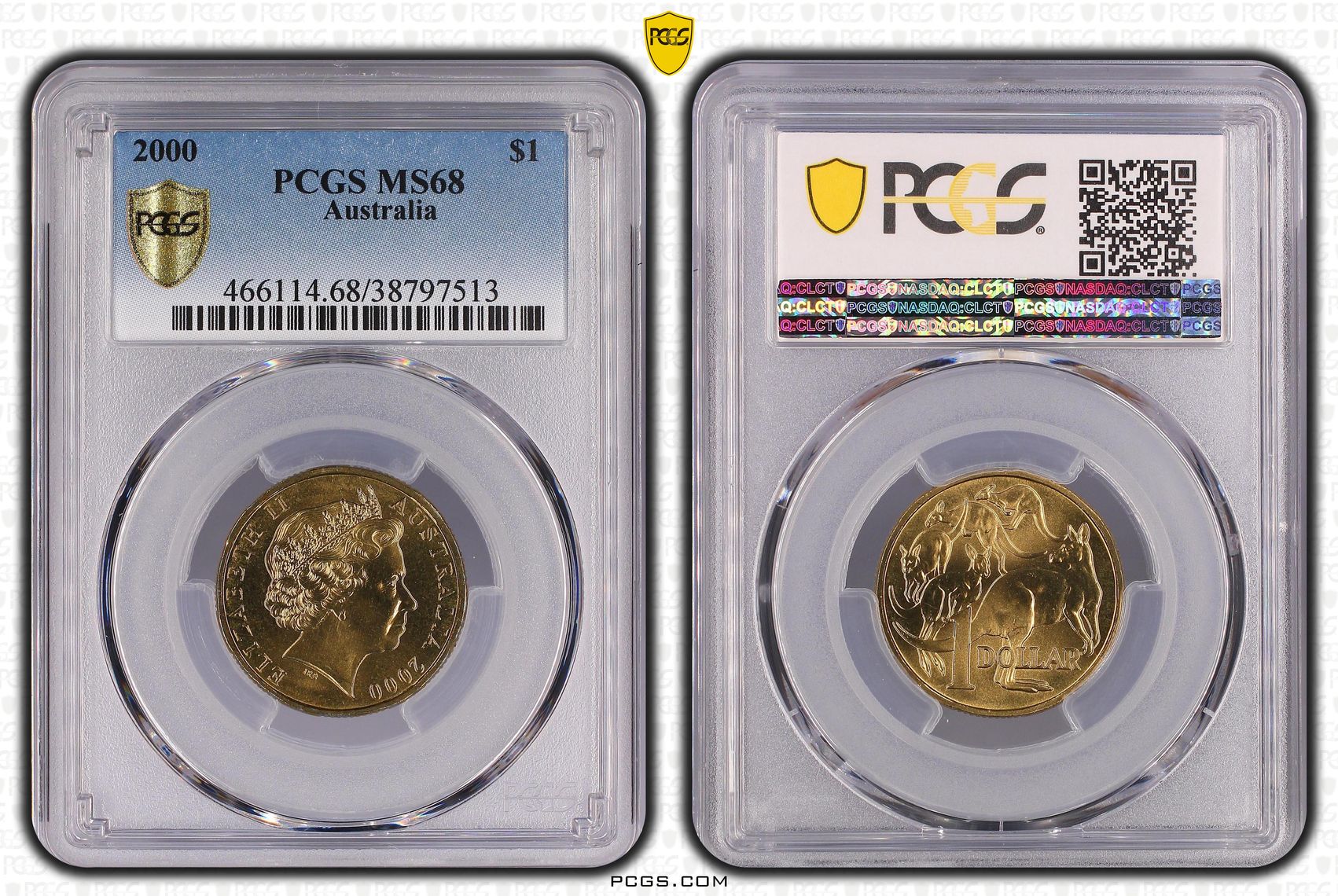 One Dollar, 2000, PCGS MS68