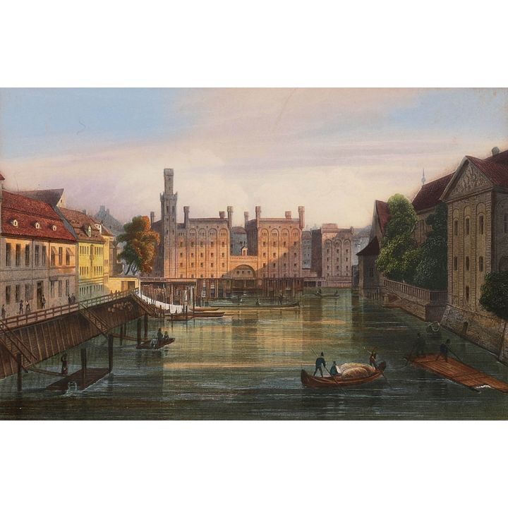 Johann Poppel, Ludwig Rohbock | Prospect von der Langen Brücke aus in Berlin