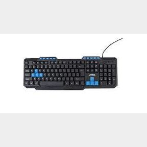 Jedel KB-518 Wired Keyboard - Black / Blue - 51313/126