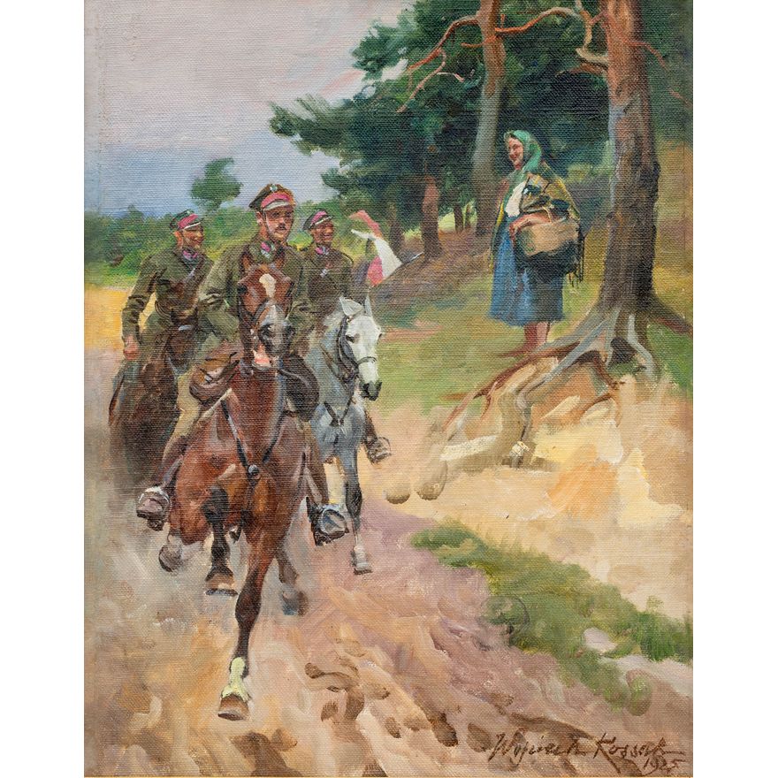 Wojciech Kossak | Patrol ułanów, 1925 r.