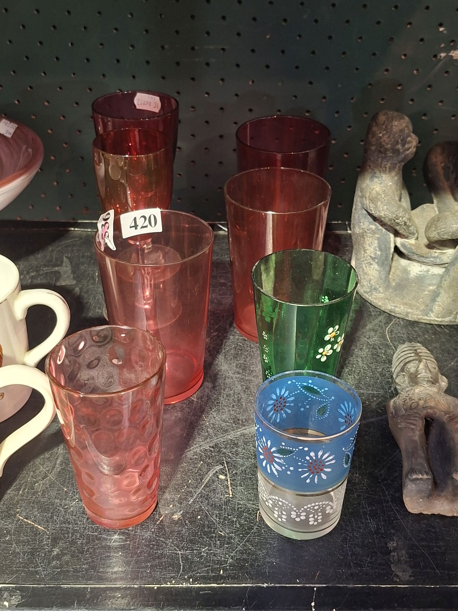 Cranberry And Edwardian Glassware
