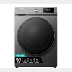 HISENSE 8KG/5KG SMART WASHER DRYER WITH INVERTER -TITANIUM GREY - GREY - REMOTE CONTROL VIA SMART APP
