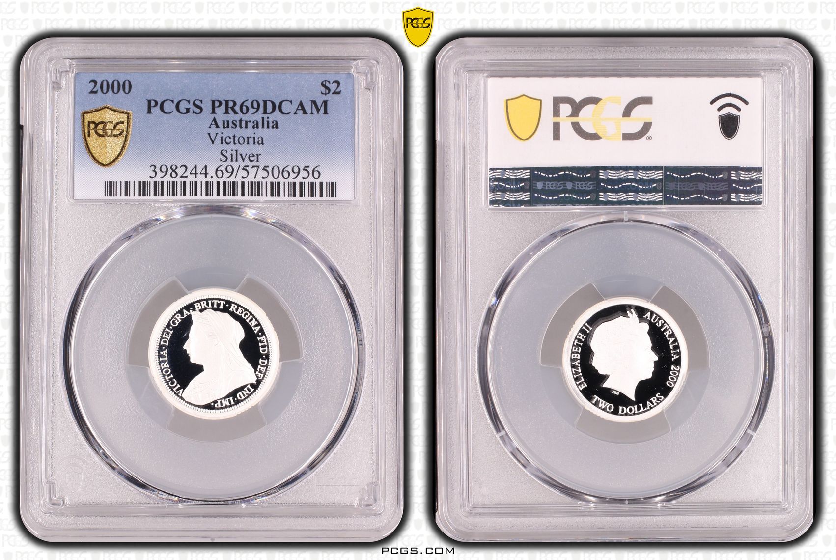 Victoria Silver, Two Dollar, 2000, PCGS PR69DCAM