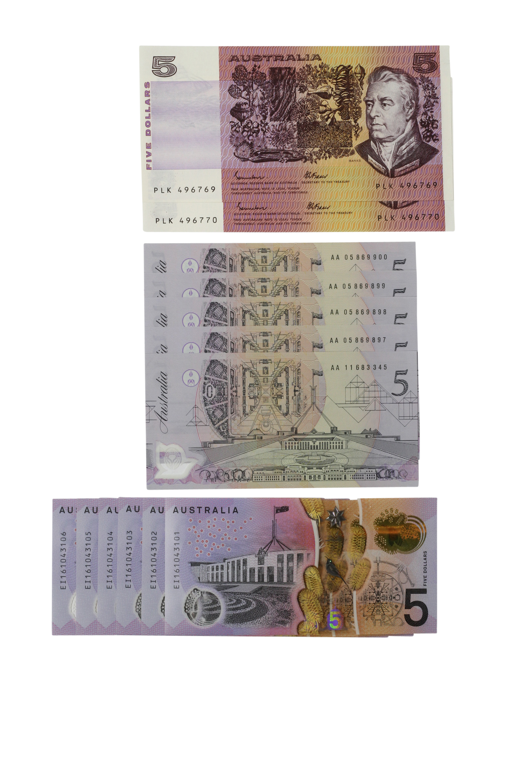 2003. · Elizabeth II, Five Dollars, UNC