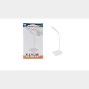 Home-Quip Flexlite - USB Rechargeable Flexible Desk Light - White-(MQ8464)- 51724/3185-bar 6001865846400 B1 (S7)
