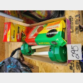 Flea spray, Miracle Gro and other garden items