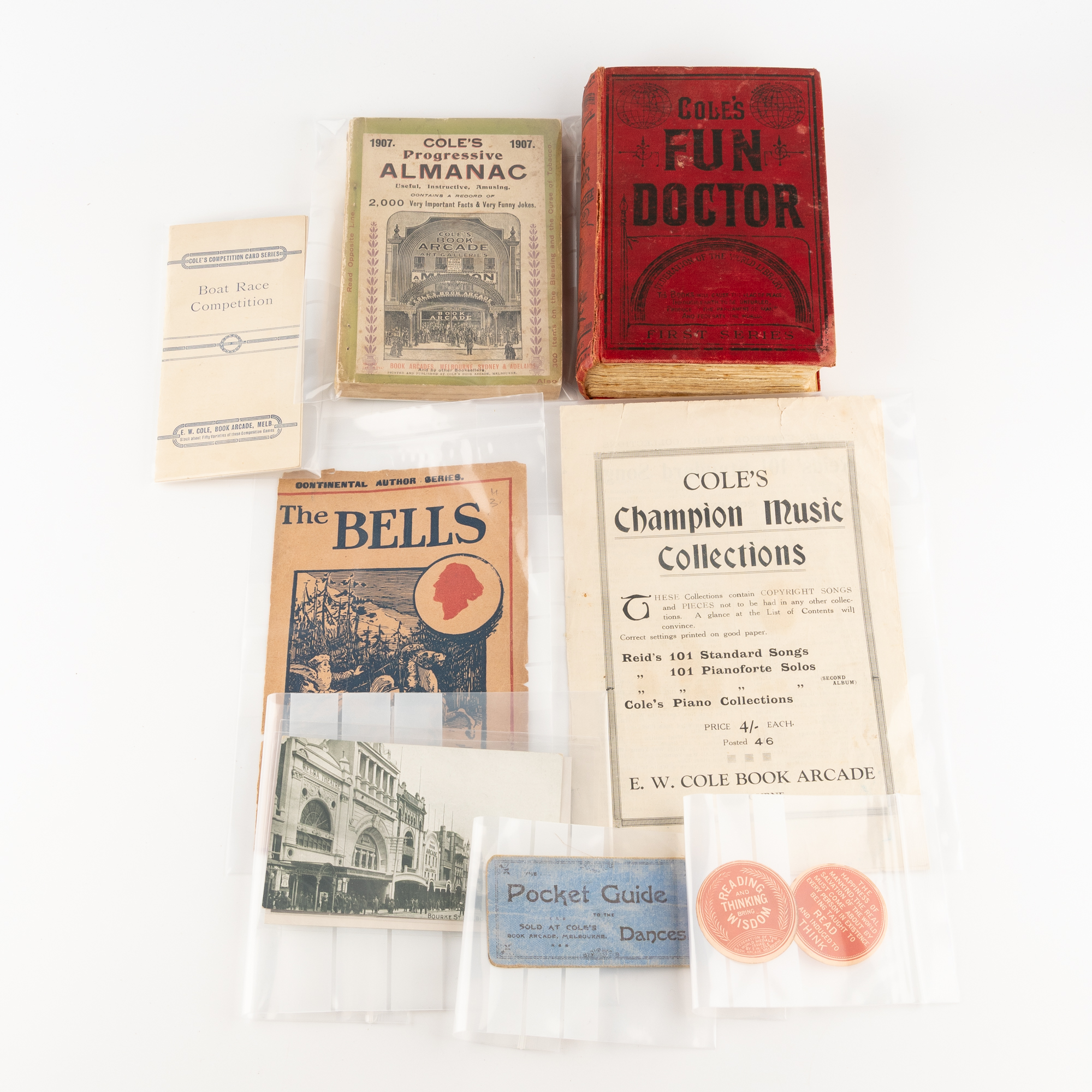 194 · Cole's Book Arcade, Melbourne - Memorabilia, C. Late 1800S - Early 1900S,  F - aUNC