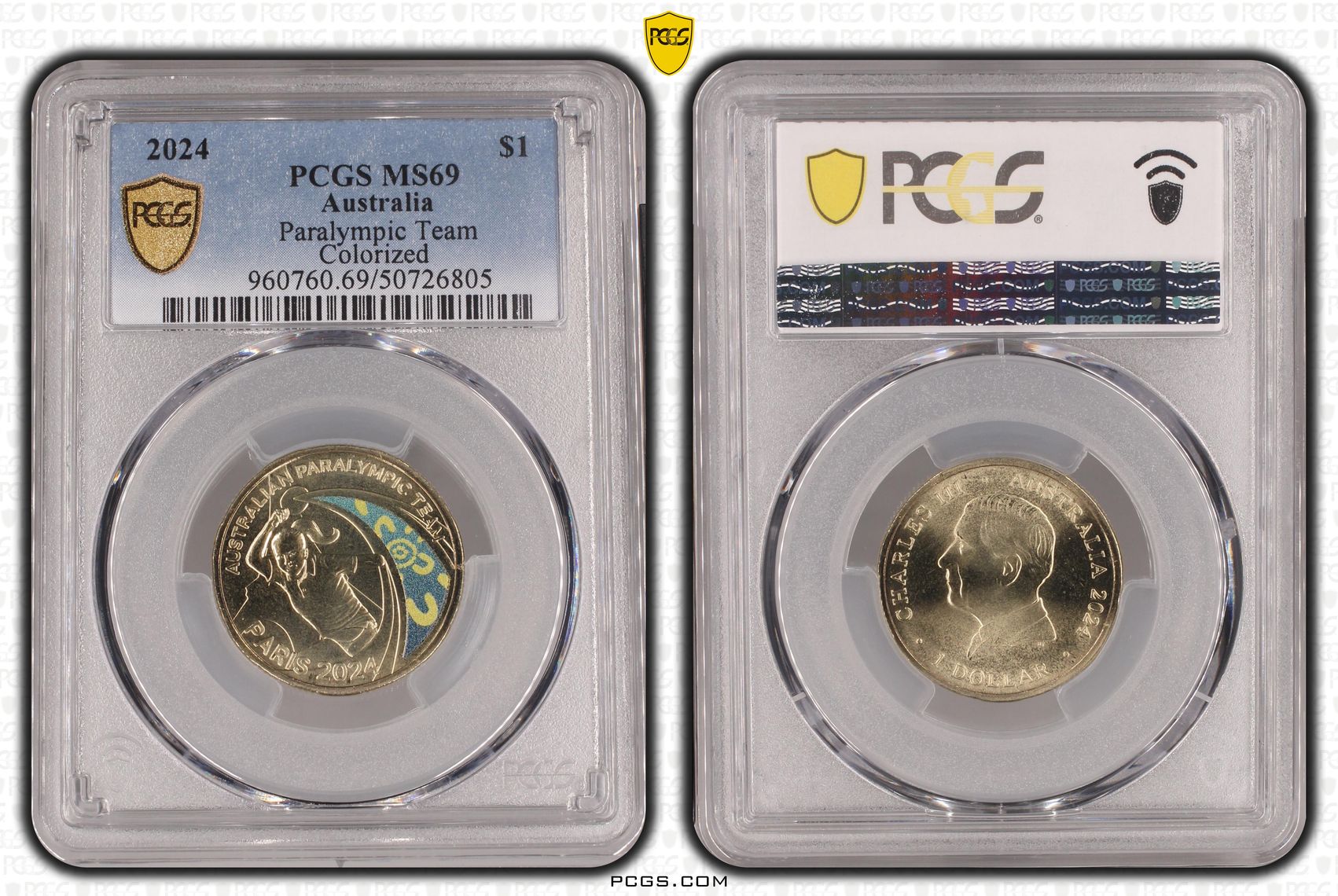 Paralympic Team, One Dollar, 2024, PCGS MS69