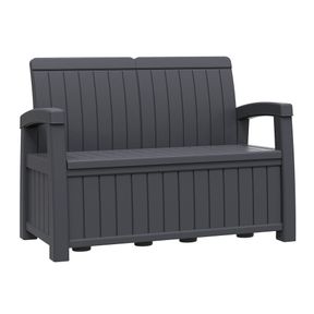 NEW 185 L PLASTIC OUTDOOR PATIO STORAGE BENCH 10005D***
