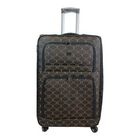 Trolley 4 Piece Travel Luggage Spinner Fabric Dark Brown | LEGS BROKEN ON BIG BAG
