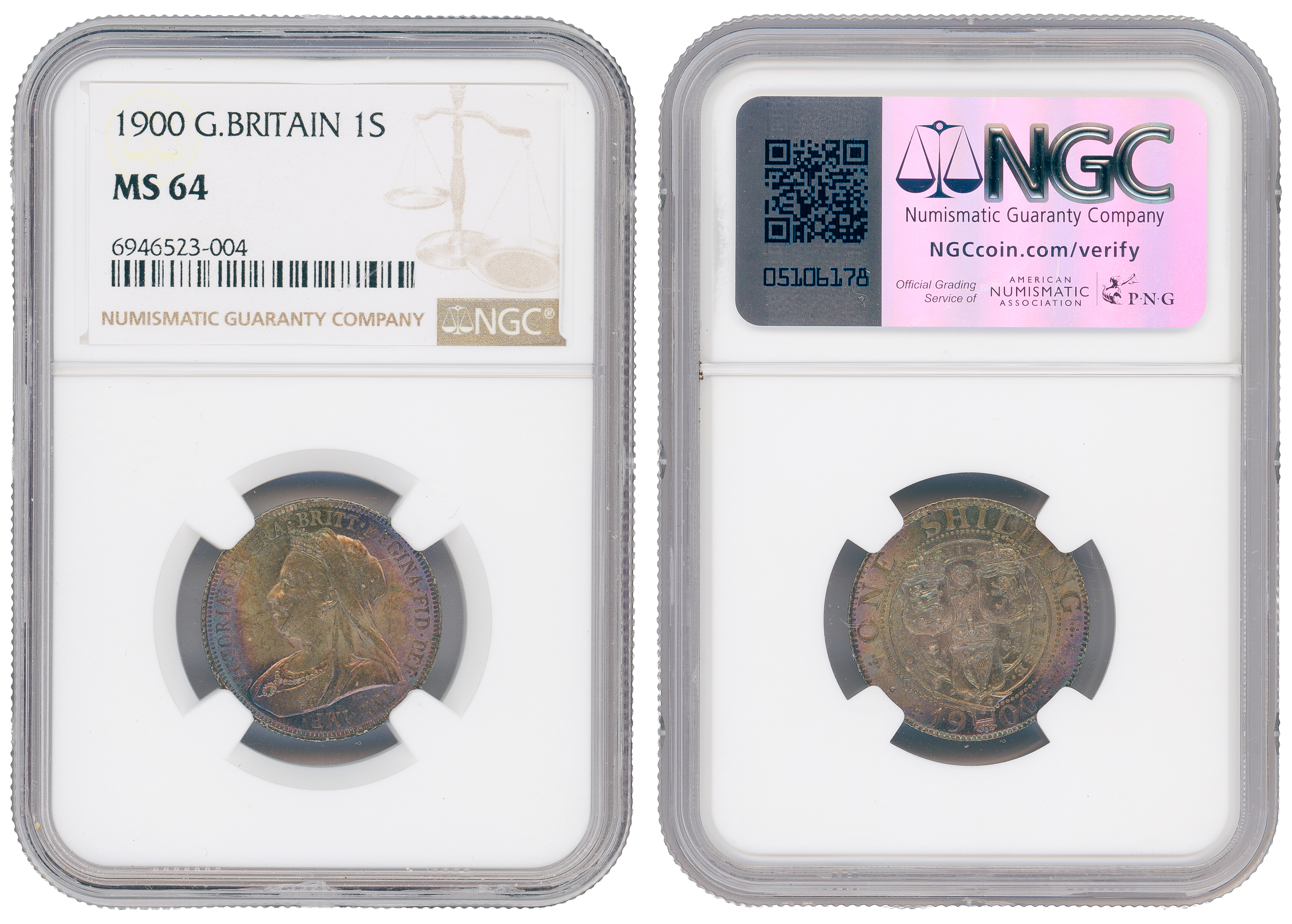 Great Britain, Victoria, Shilling, 1900, NGC MS64