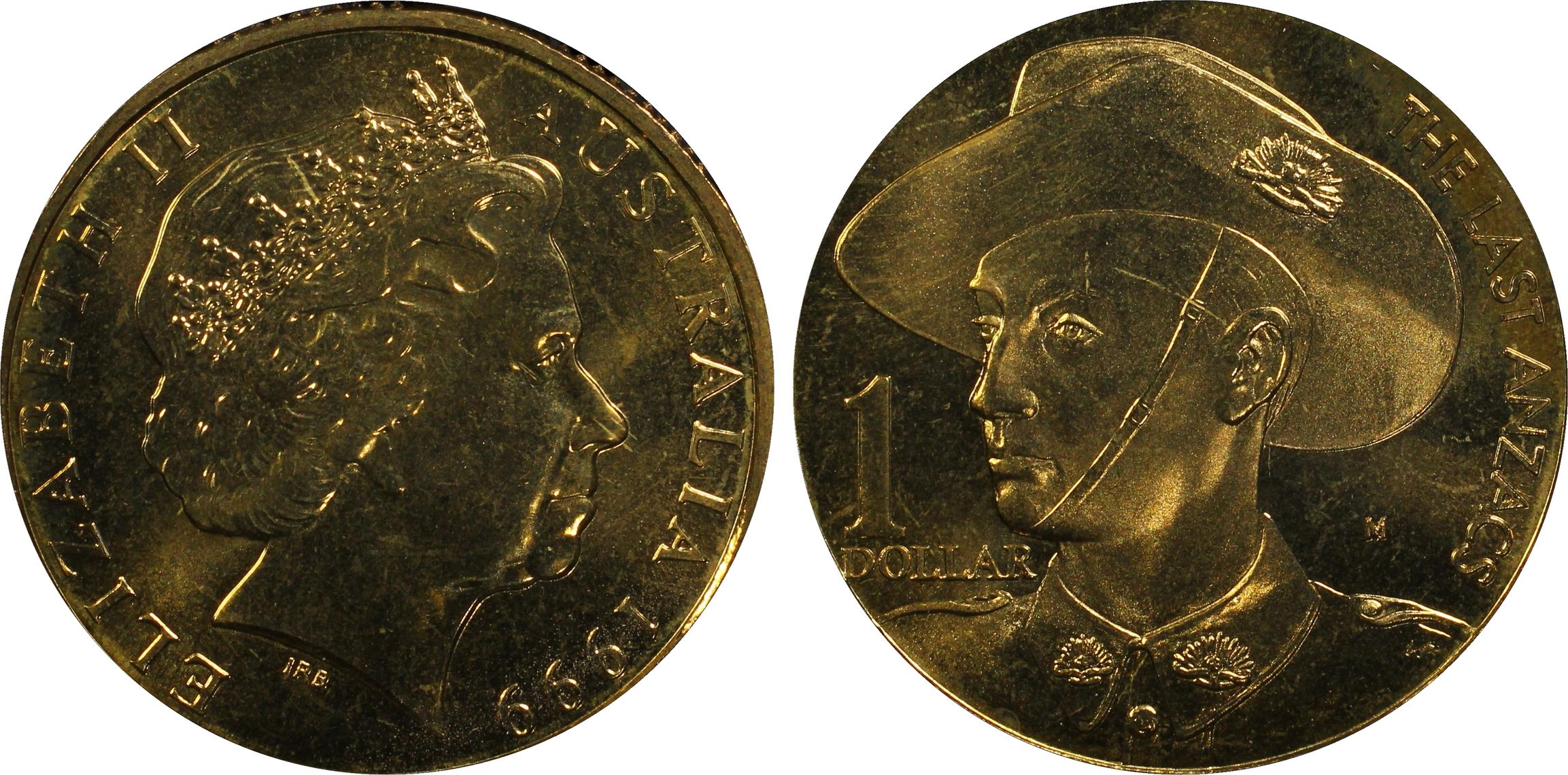 Anzac , One Dollar, 1999-M, PCGS MS66