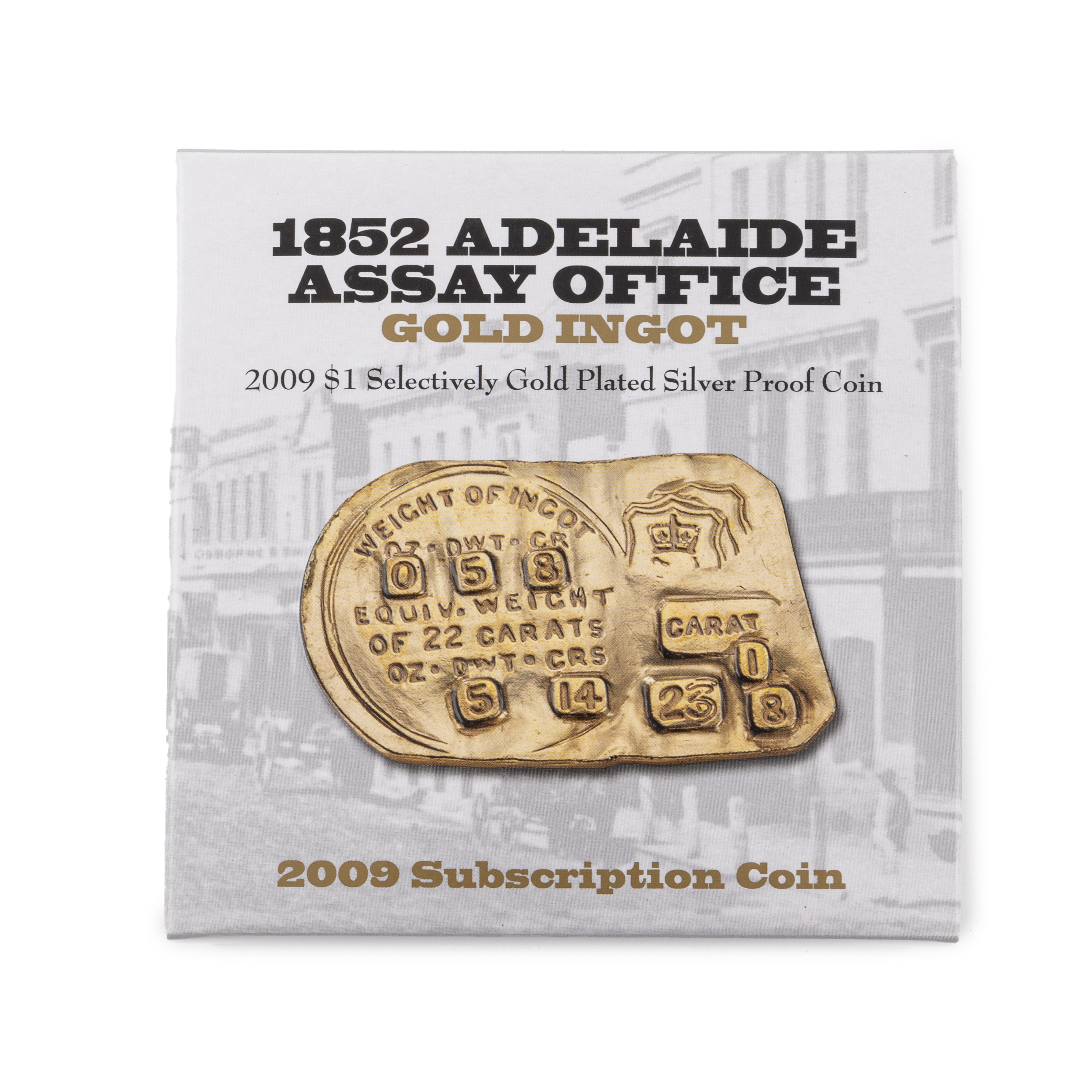 56 · Elizabeth II, Subscription Coin Gold Ignot, One Dollar, 2009,  FDC