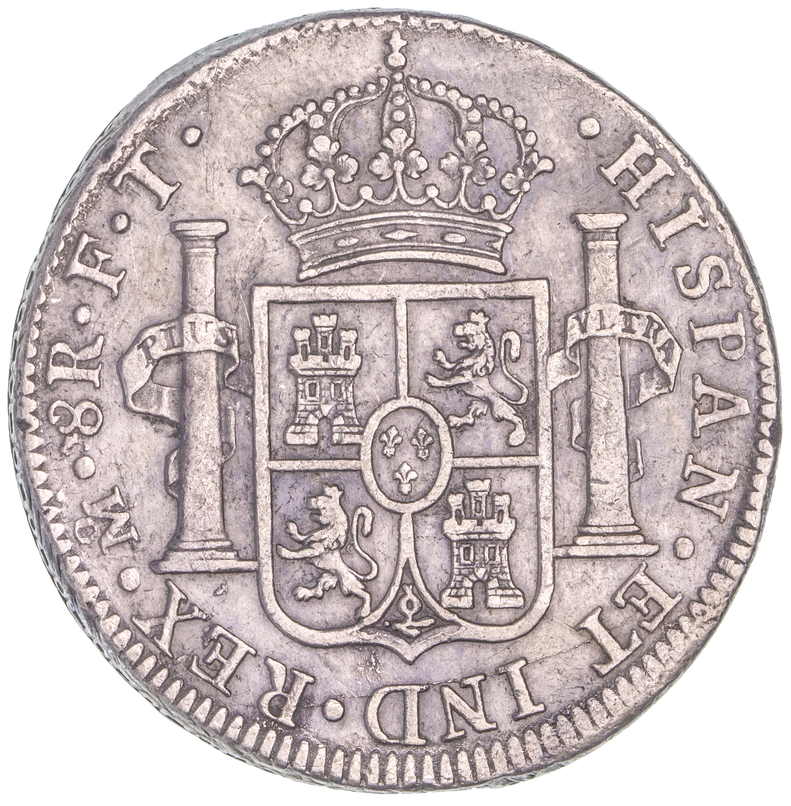 Mexico, Charles IIII, Eight Reales, 1803-FT, Fine