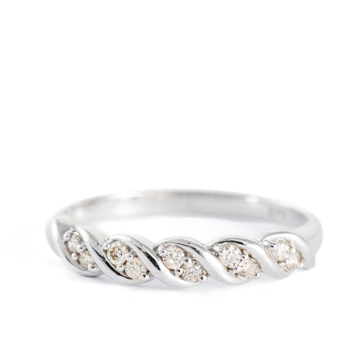 Diamond Band 9ct Gold Ring