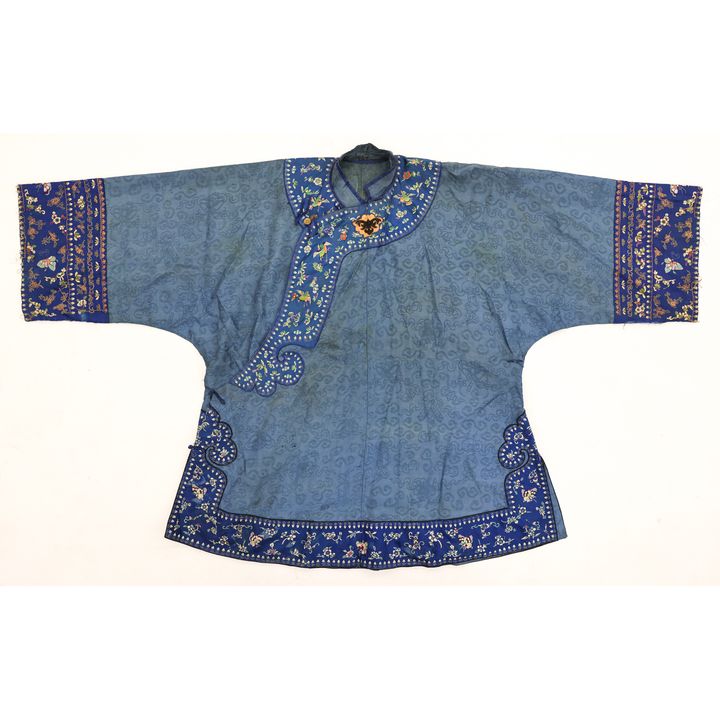 Chinese Silk Embroidered Mandarin Robe