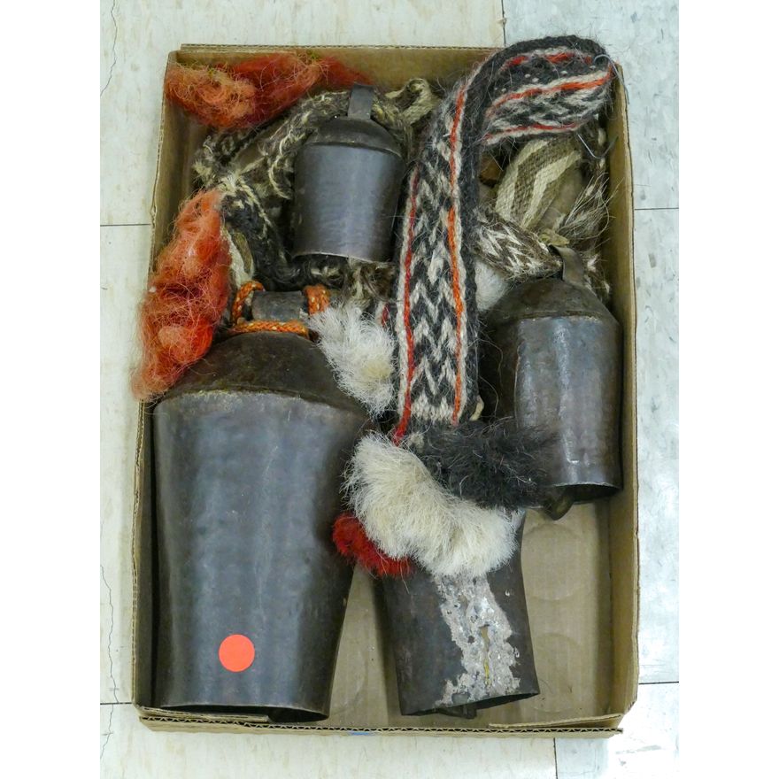 Box 4pc Old Tibetan Yak Bells