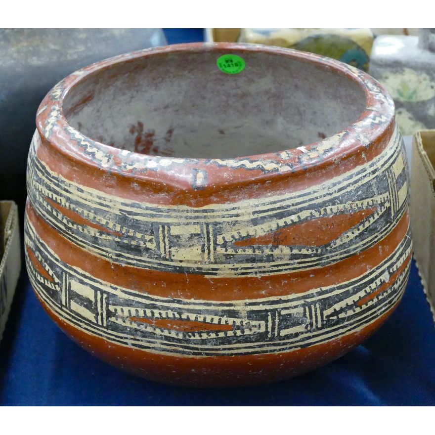Nicoya Costa Rican Large Pottery Bowl 7''x9''