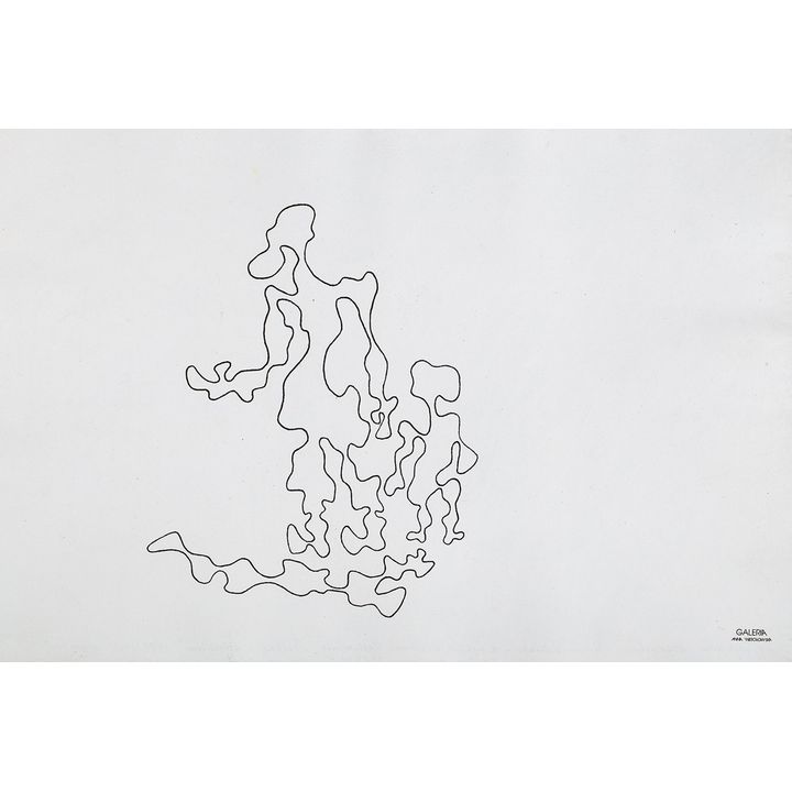Władysław Strzemiński | Postać z dzieckiem – z cyklu Białoruś Zachodnia, 1939/1985
