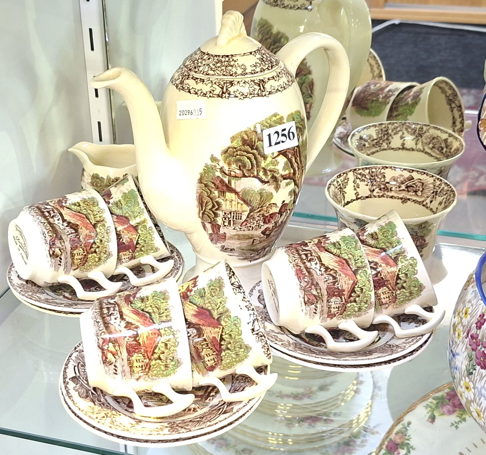 CLARICE CLIFF RURAL SCENES TEA SERVICE
