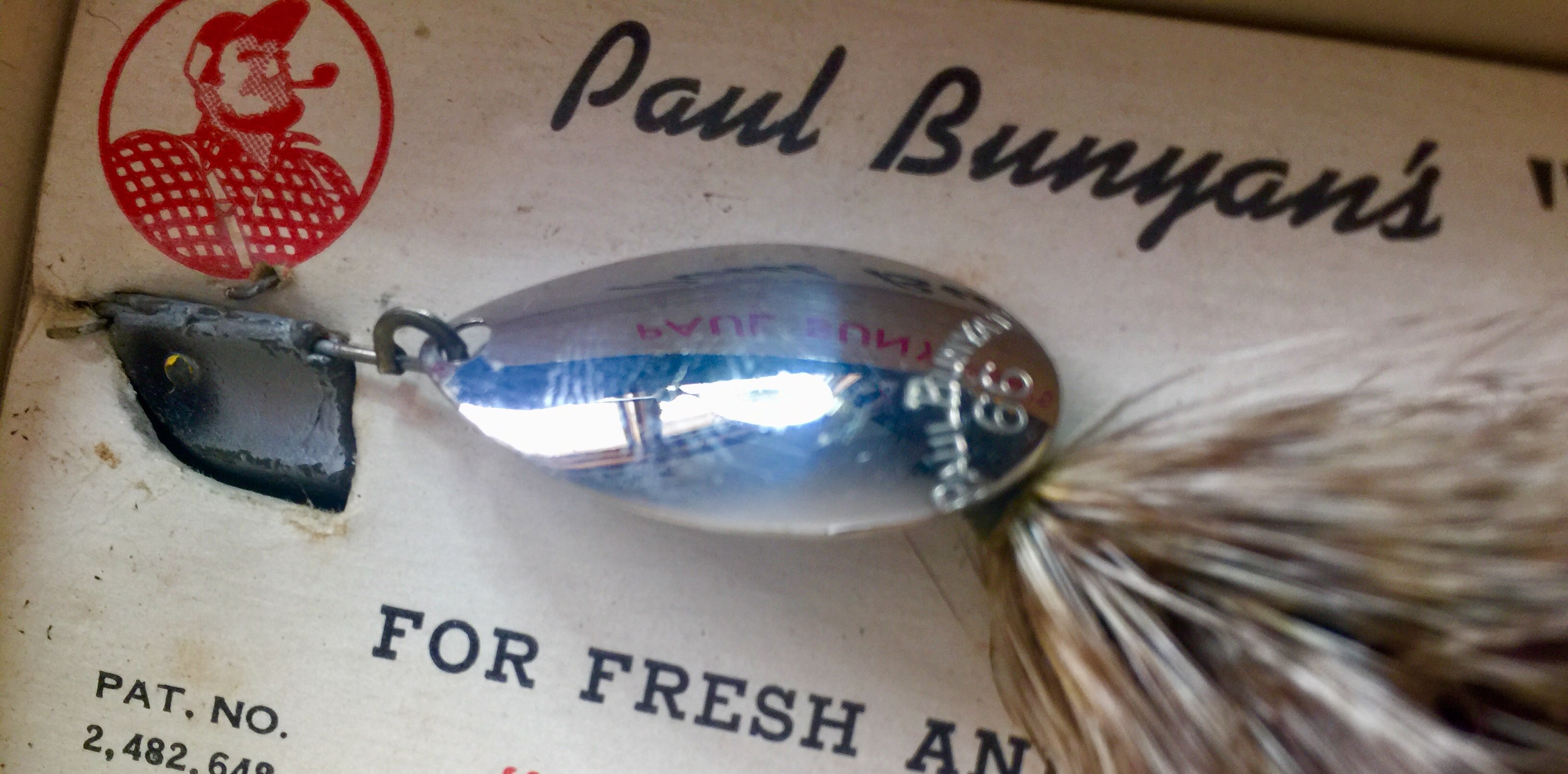 Vintage Paul Bunyan Lady Bug Lure, Vintage Fishing Gear Auction #26