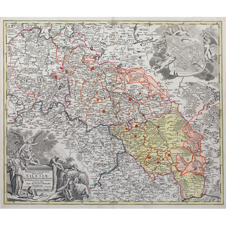 Johann Baptist Homann | Superioris et inferioris Ducatus Silesiae