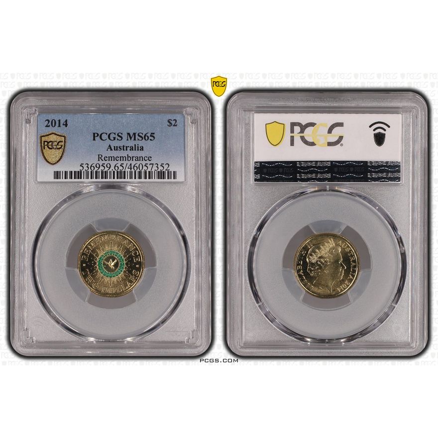 Remembrance, Two Dollar, 2014, PCGS MS 65