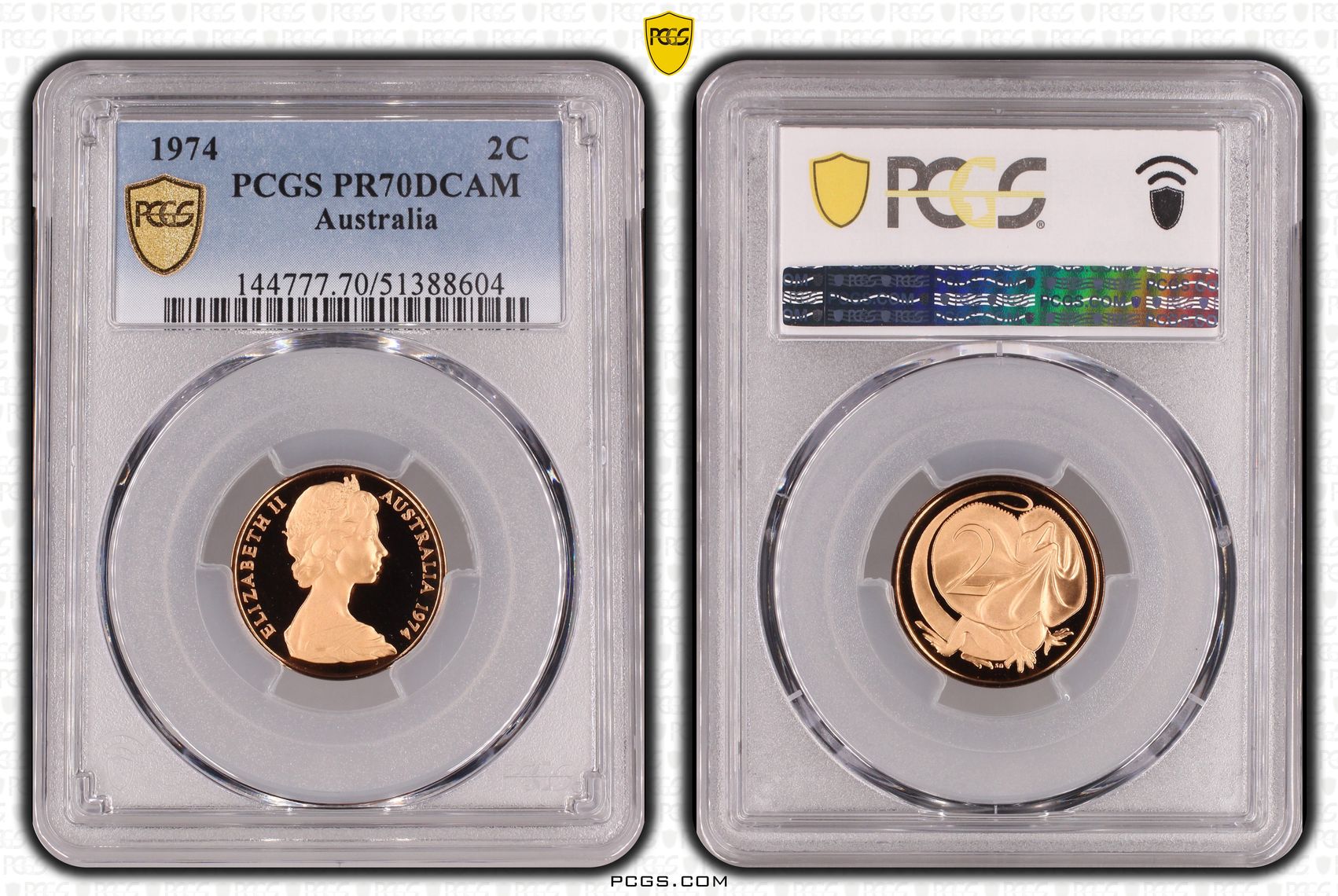 Pop 2/0, Two Cent, 1974, Pcgs Pr70dcam