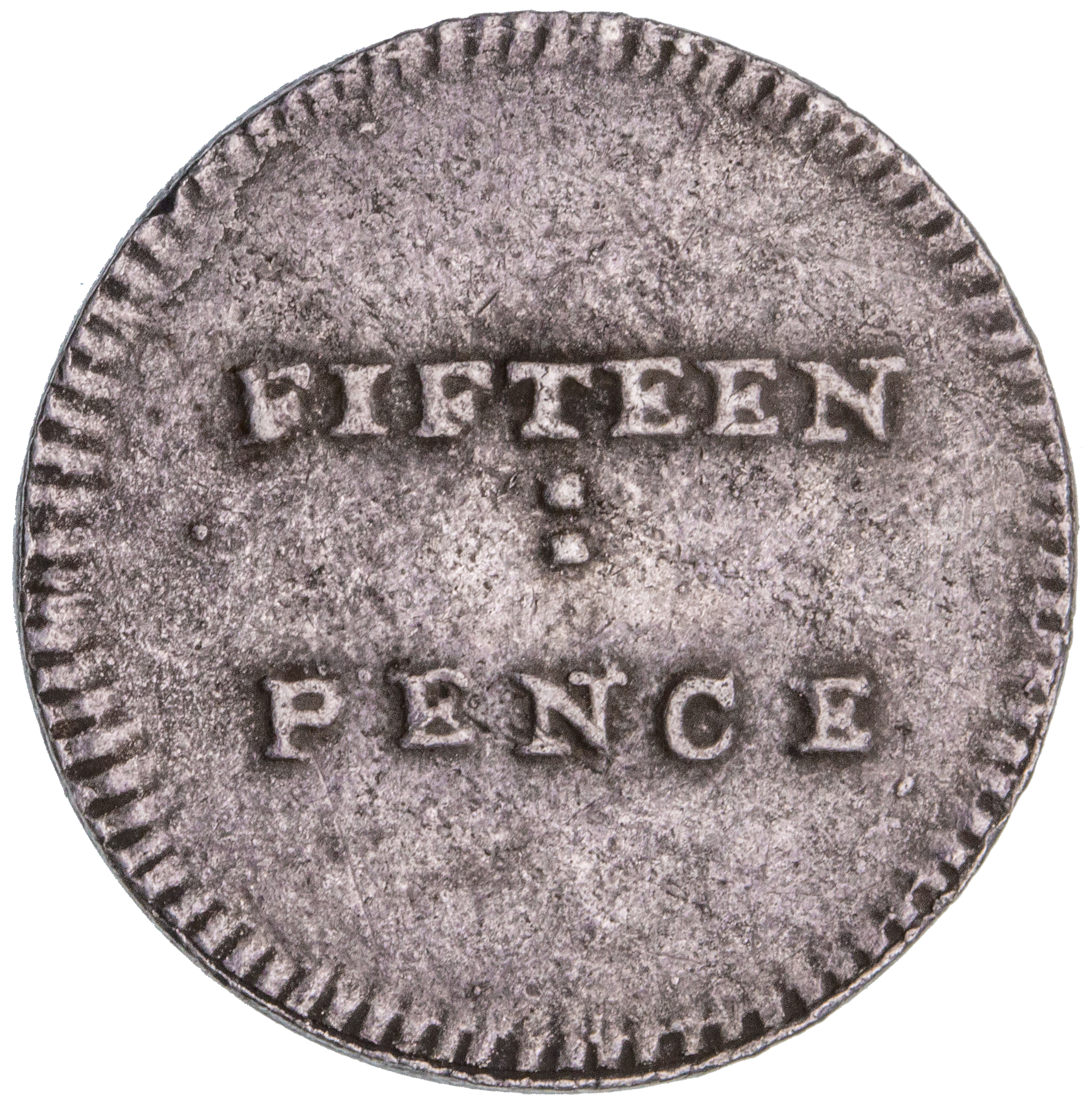 Fifteen Pence (DUMP), 1813, gVF