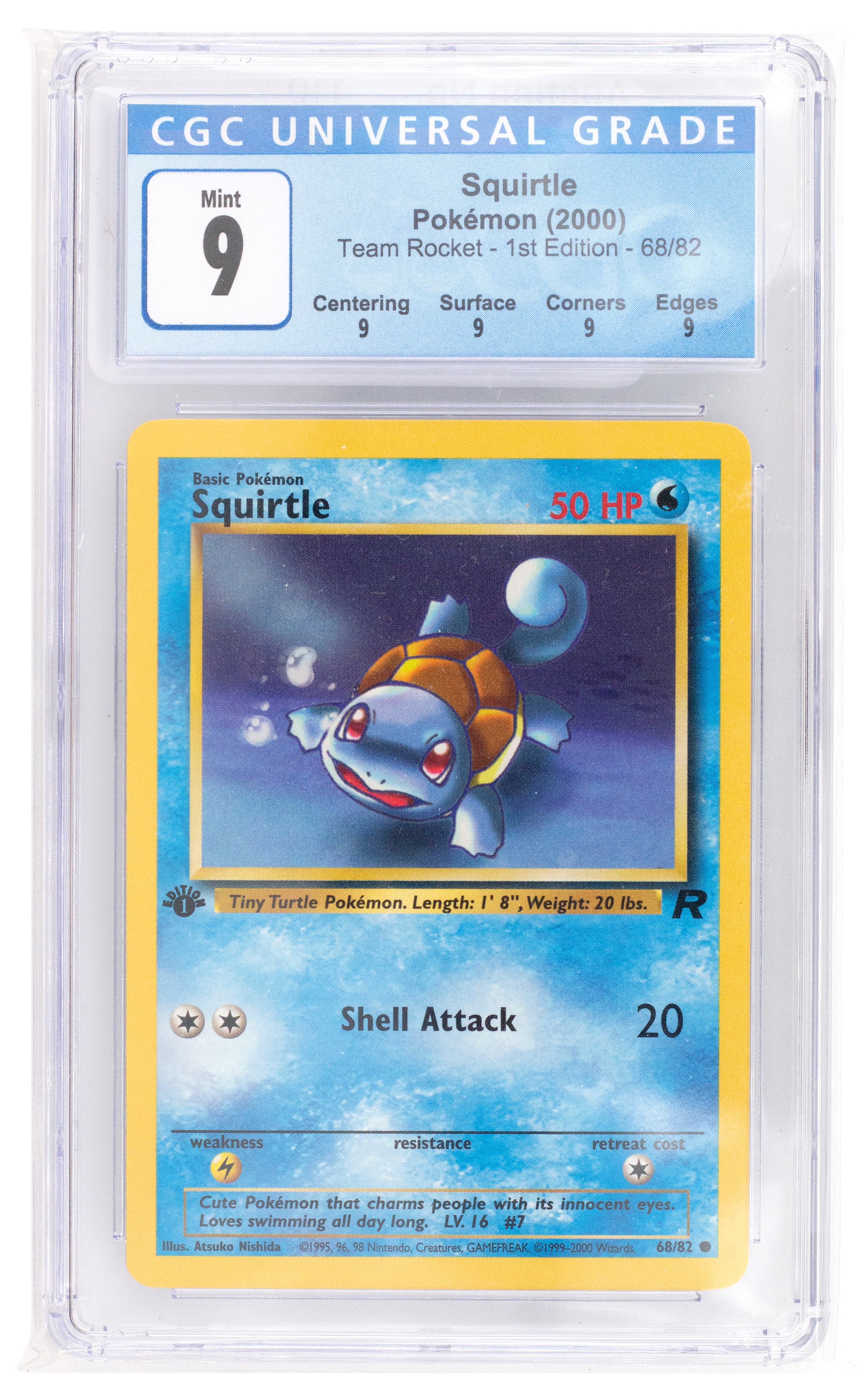 Pok�mon, Squirtle, 2000, 9, Mint