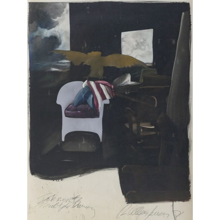 R. Allen Jensen ''Interior #1'' 1971 Mixed Media