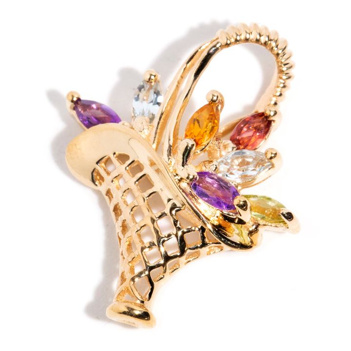 9 Carat Gold Semi-Precious Gemstone Pendant,