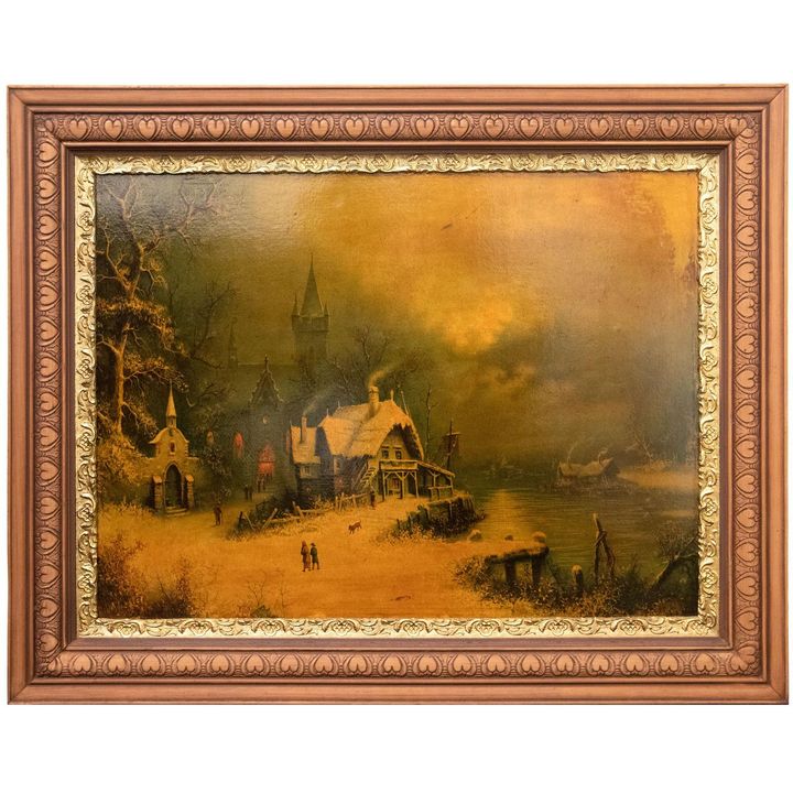 Germany, Albert Bredow (1828-1899) (Attributed), 'Winter Landscape',