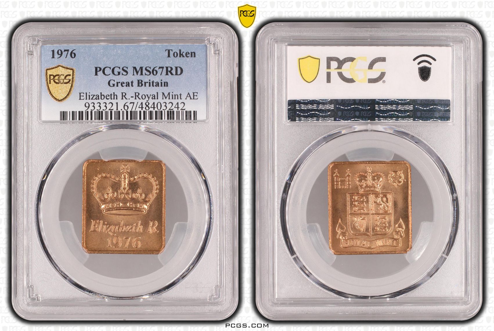 Great Britain, Elizabeth R.-Royal Mint AE POP 1/0, Token, 1976, PCGS MS67RD