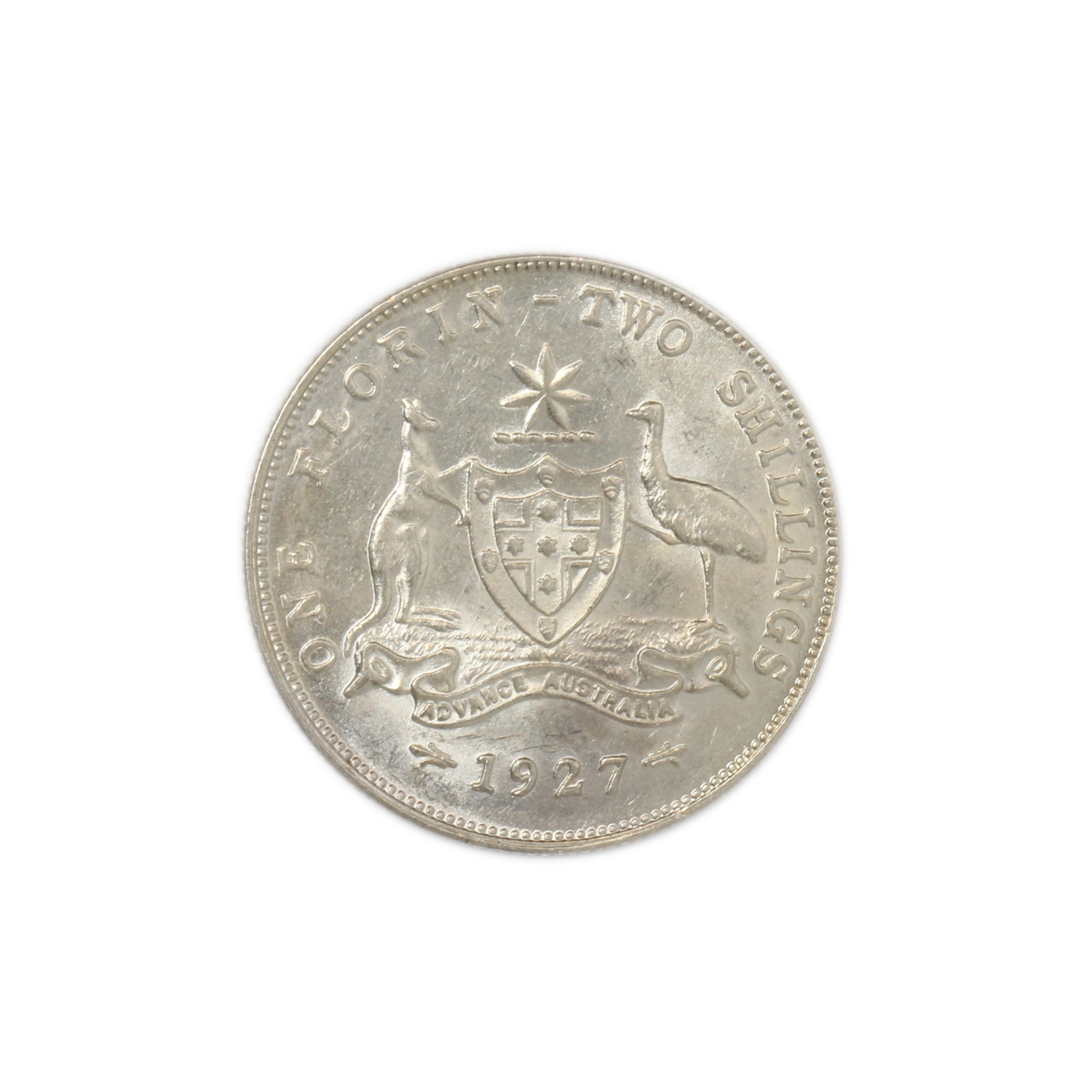 1046. · George V, Florin, 1927, gEF