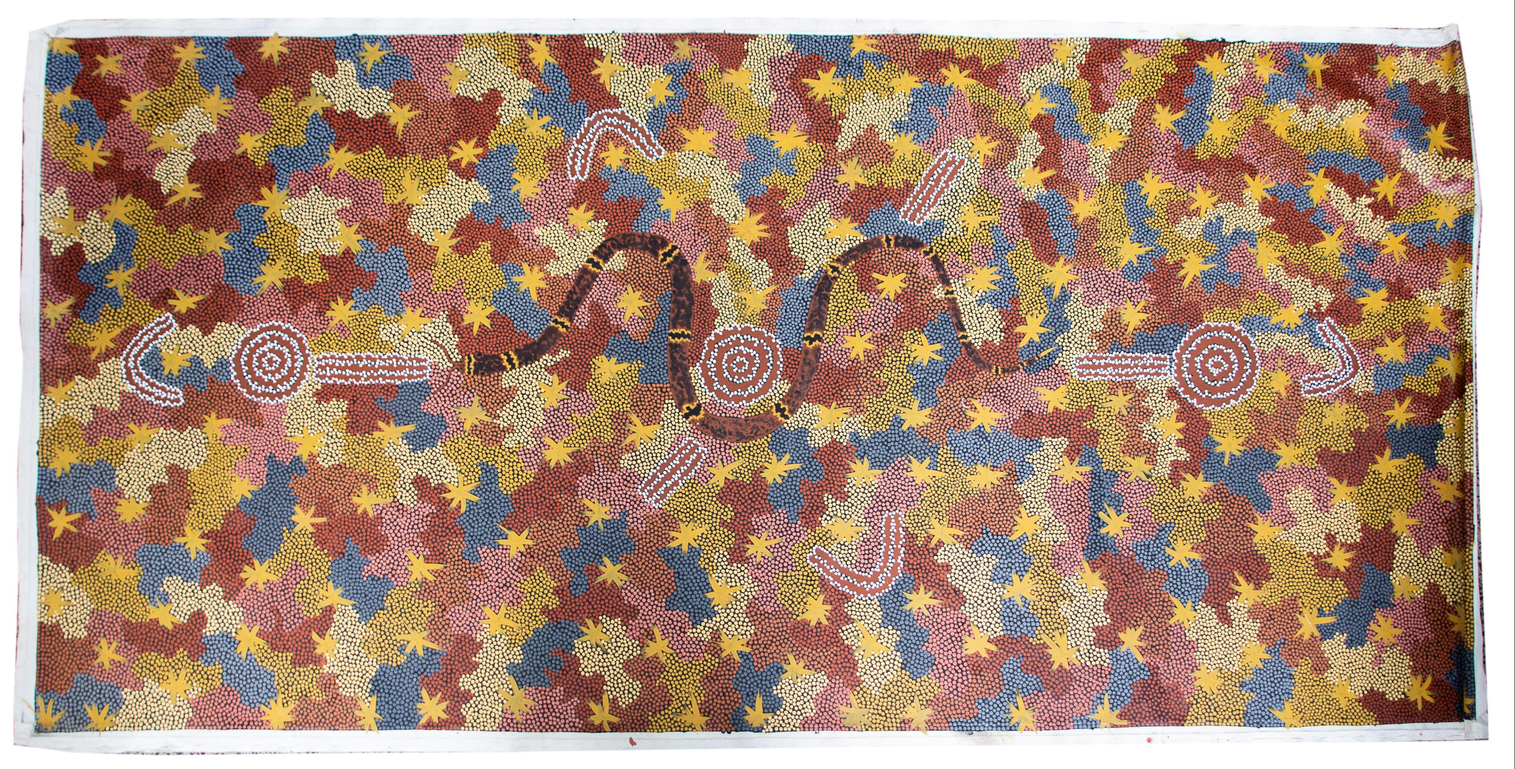 Clifford Possum Tjapaltjarri (1932-2002), 'Carpet Snake Dreaming'