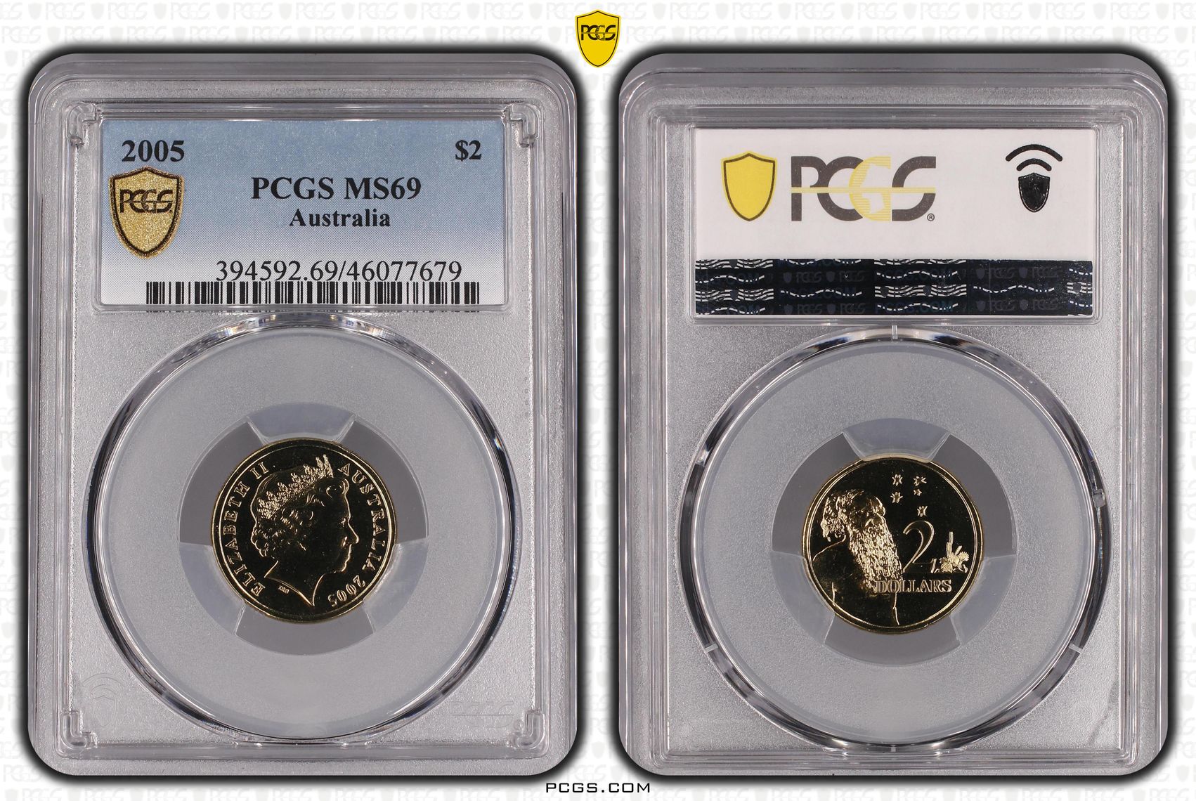 2005 Australia Two Dollar, $2 PCGS - MS69 -679