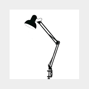 Drlight Metal Desk Lamp With Table Clamping And Folding Arm - Black - 51659/1658 P4 (A4)