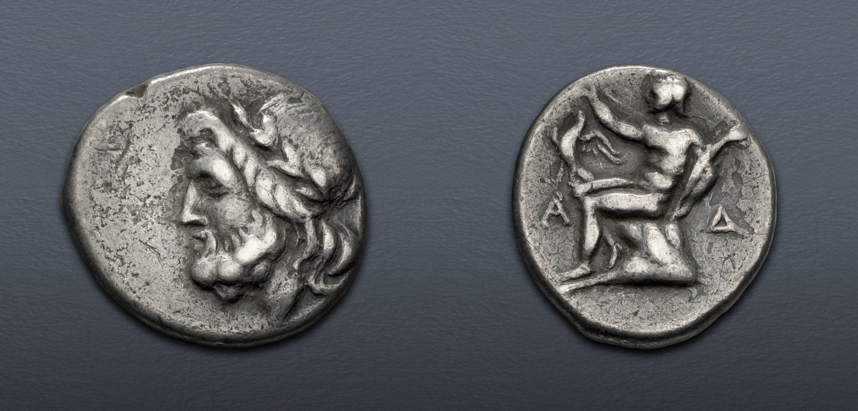 ARKADIA, Arkadian League. Circa 175-168 BC. AR Triobol – Hemidrachm ...
