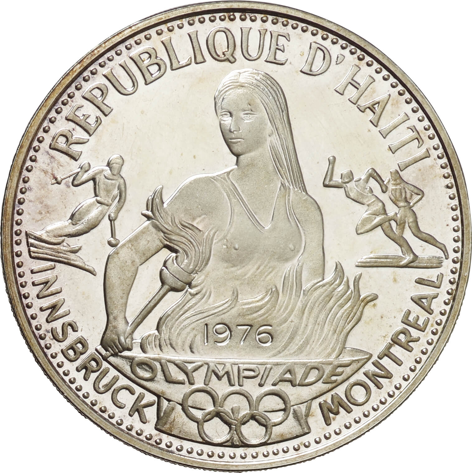 ハイチ 記念硬貨 1973銀貨 - 旧貨幣/金貨/銀貨/記念硬貨