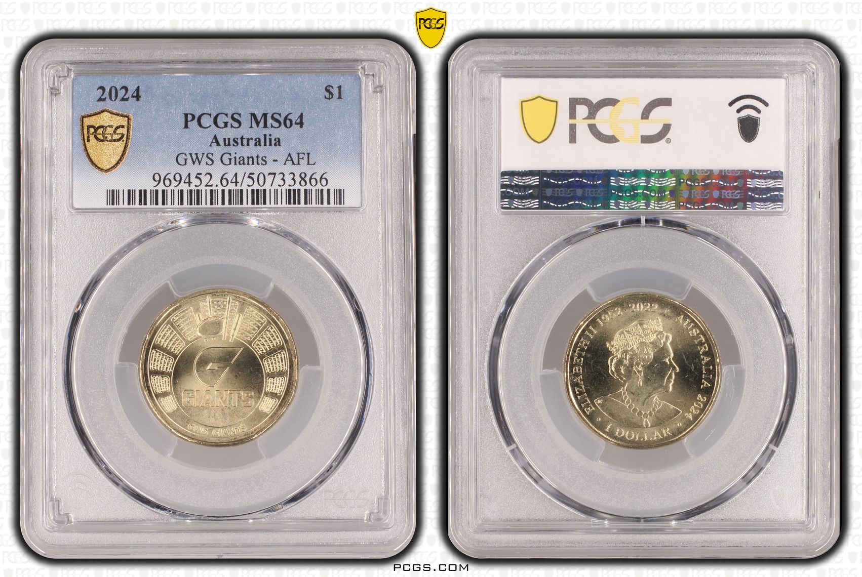 GWS Giants - AFL , One Dollar, 2024, PCGS MS64